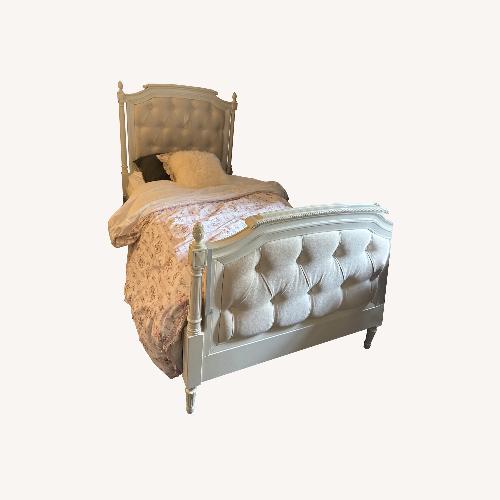 Used Pottery Barn Kids Blythe Upholstered Bed for sale on AptDeco