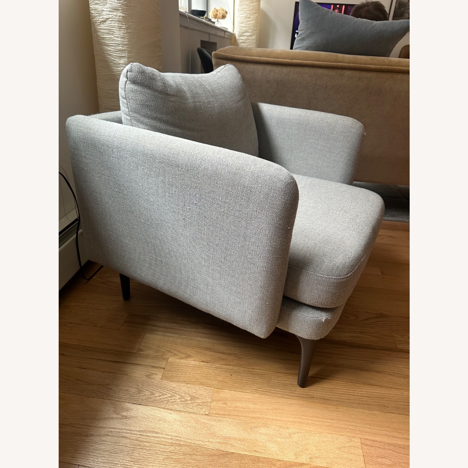 West Elm Auburn Gray Chair  - image-3