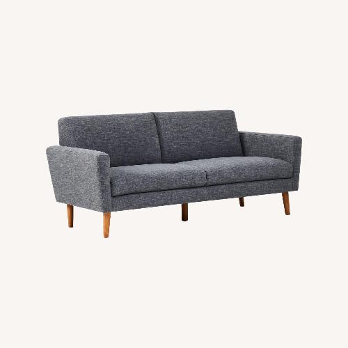 Used West Elm Oliver Sofa (Dark Gray Linen) 72” for sale on AptDeco