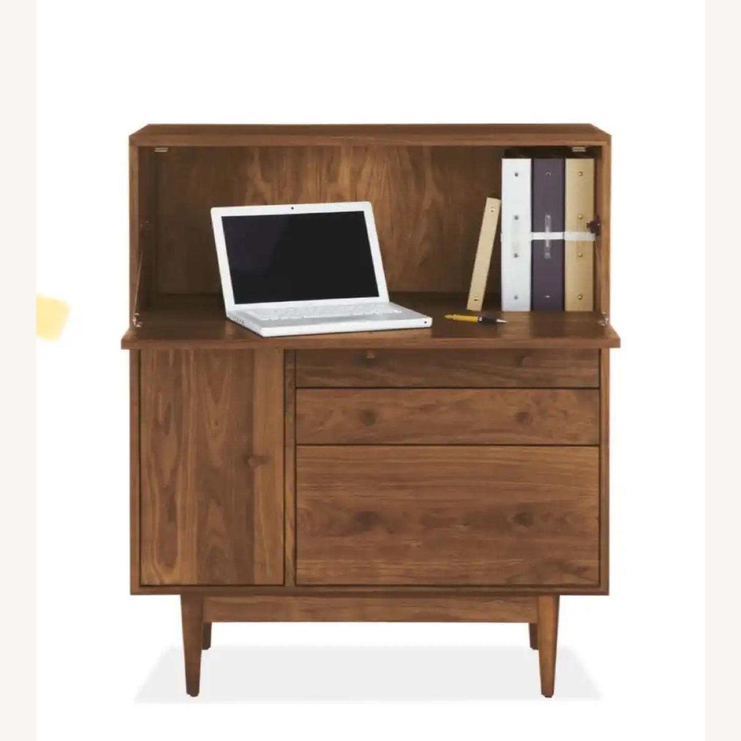 Room & Board Grove Solid Walnut Office Armoire - image-4