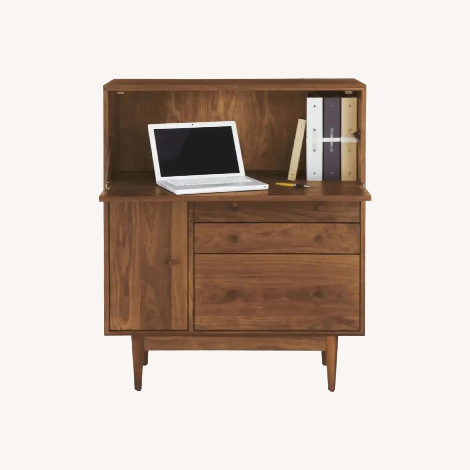 Room & Board Grove Solid Walnut Office Armoire - image-0