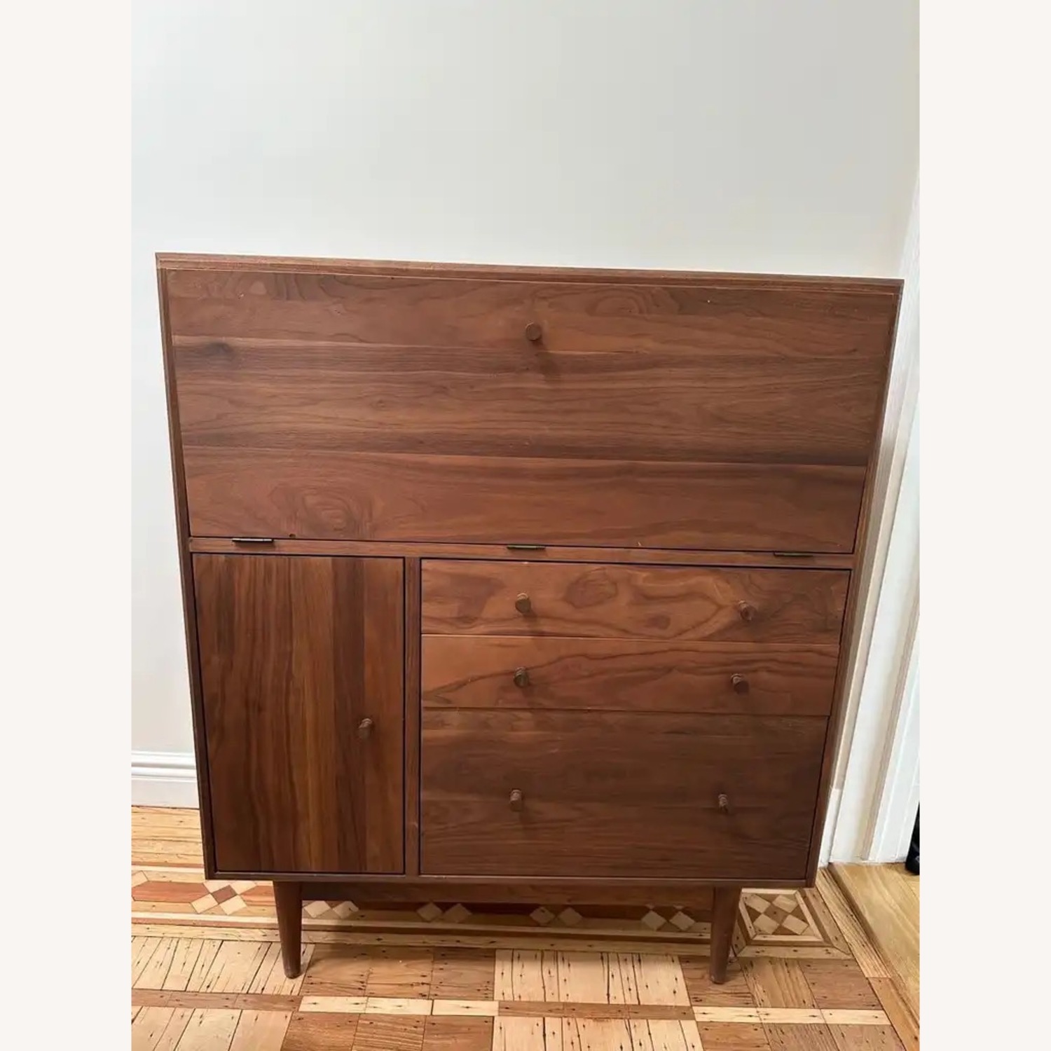 Room & Board Grove Solid Walnut Office Armoire - image-1