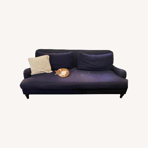 Used Pottery Barn Carlisle Grand Sofa in Navy Twill for sale on AptDeco