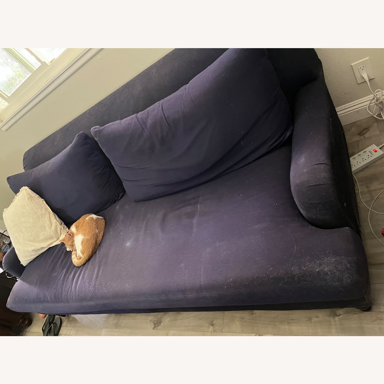 Pottery Barn Carlisle Grand Sofa in Navy Twill - image-3