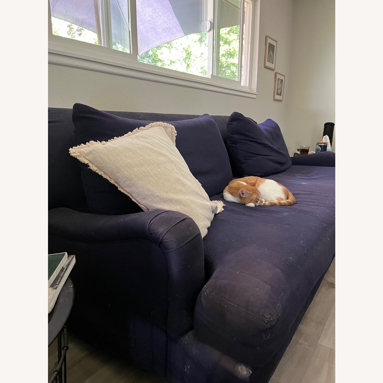 Pottery Barn Carlisle Grand Sofa in Navy Twill - image-1