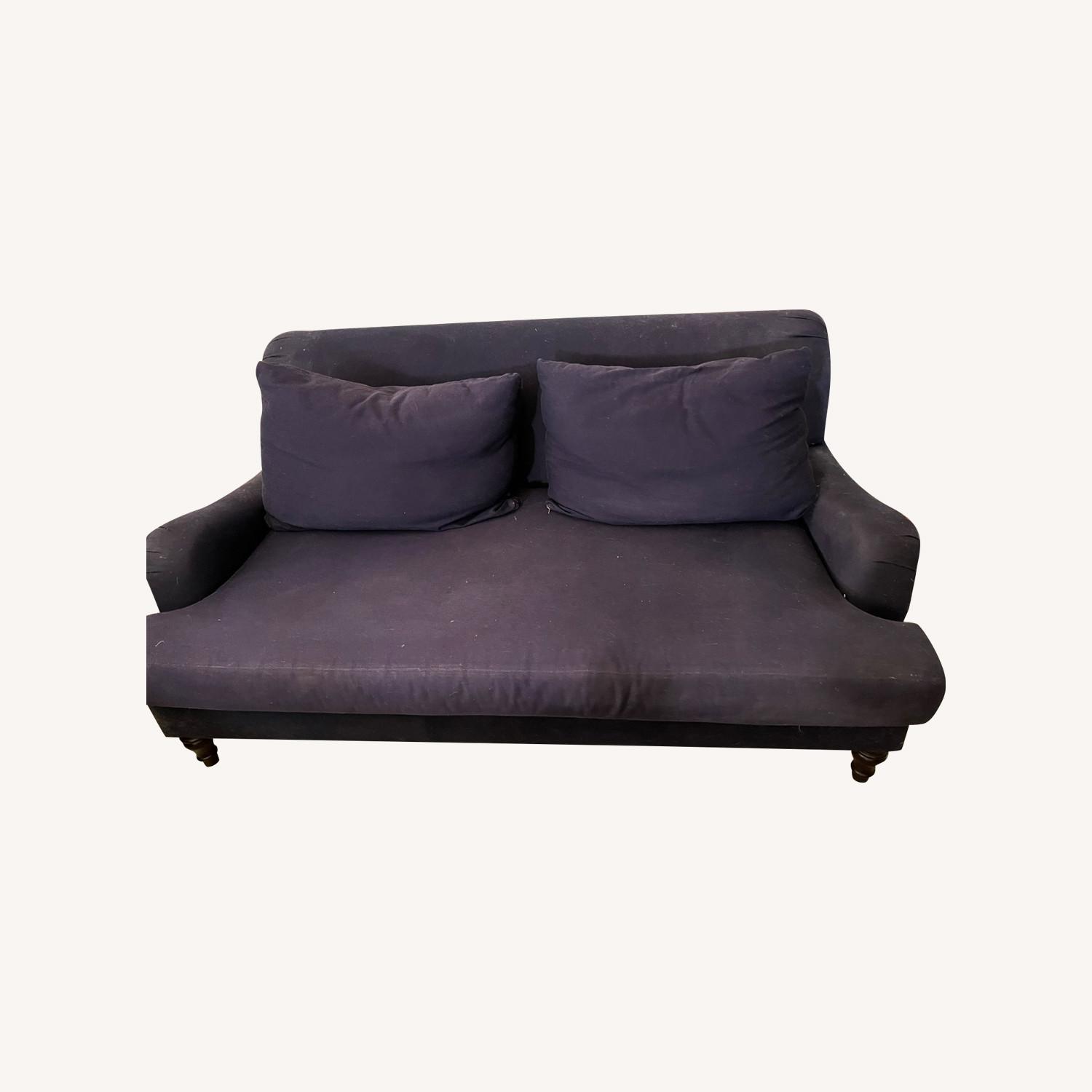 Pottery Barn Carlisle Grand Loveseat in Navy Twill - image-0