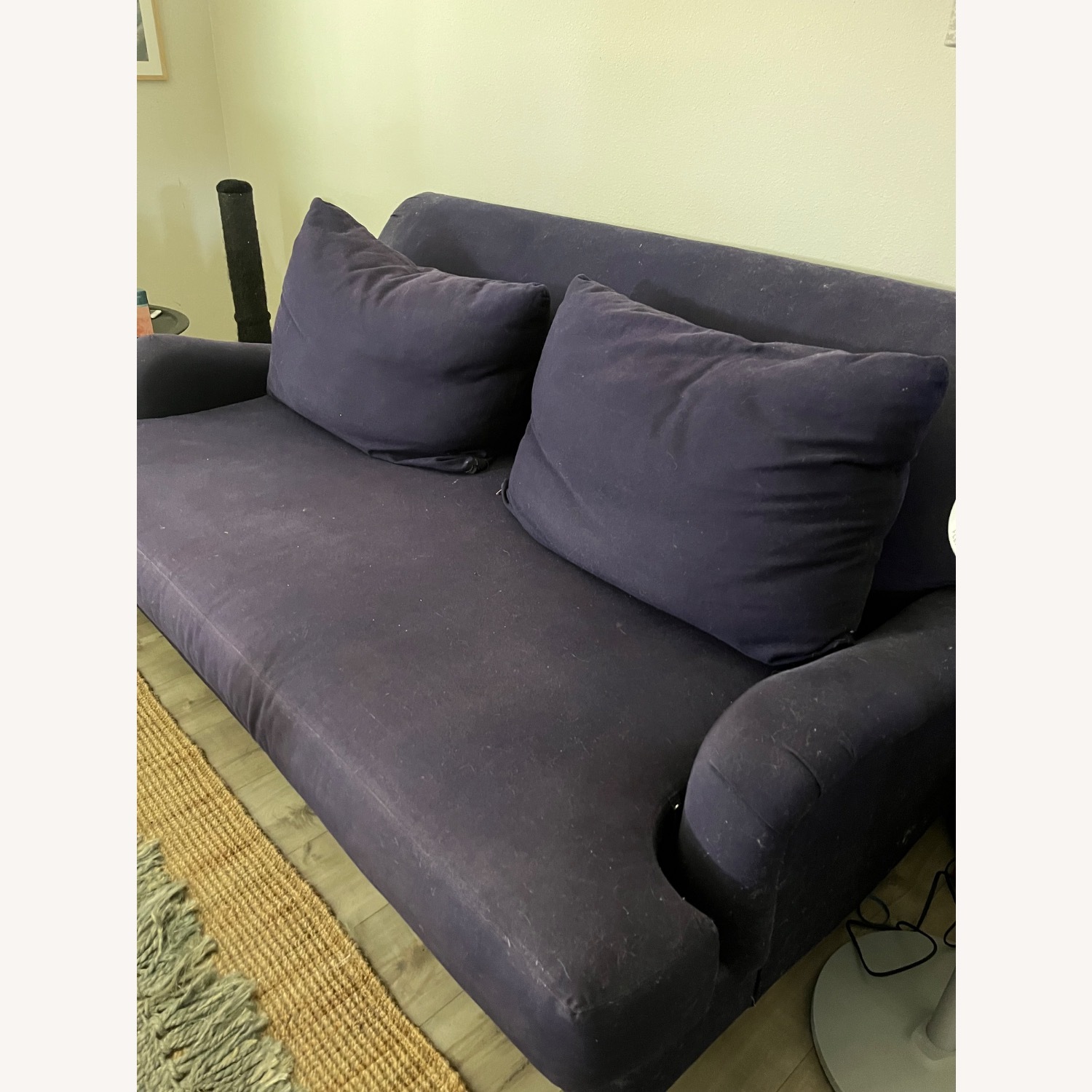 Pottery Barn Carlisle Grand Loveseat in Navy Twill - image-2