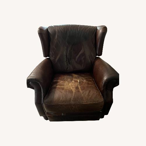 Used Pottery Barn Percy Leather Recliner  for sale on AptDeco