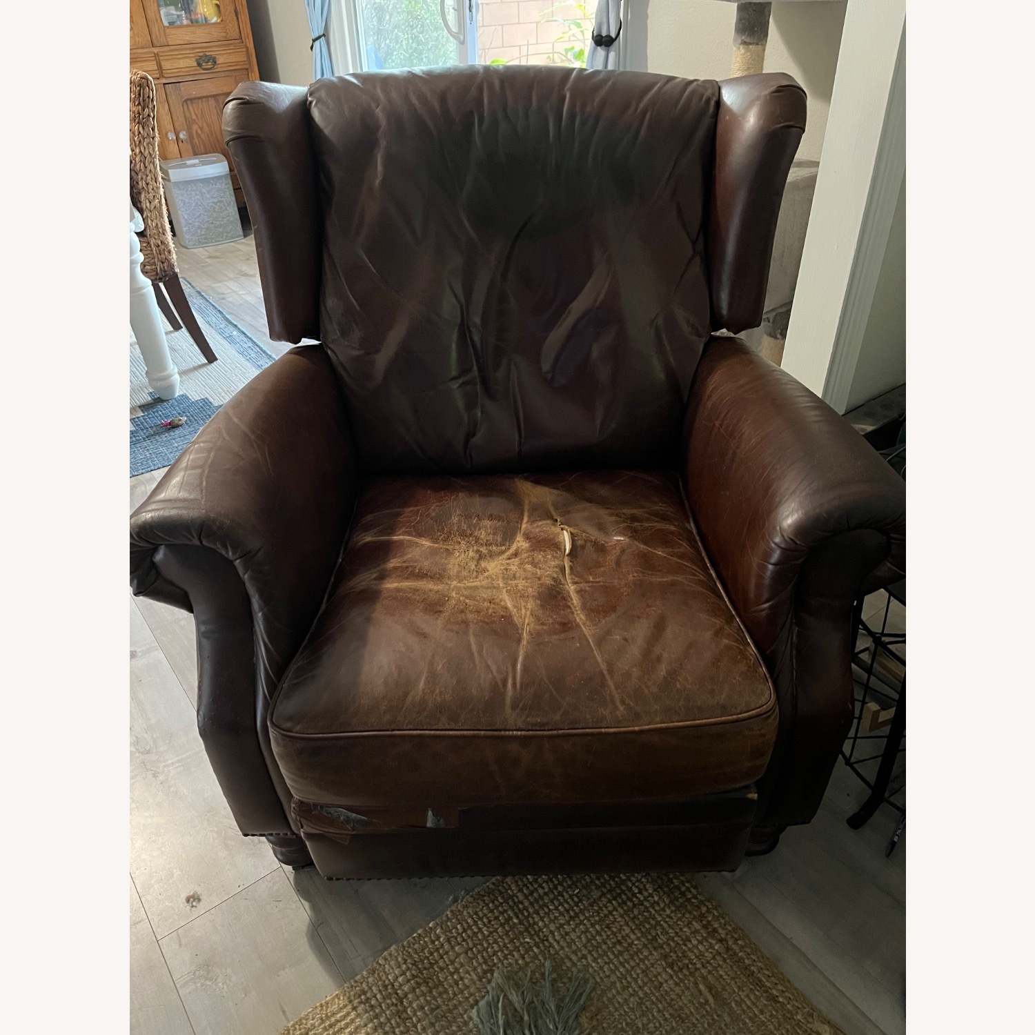 Pottery Barn Percy Leather Recliner - image-2