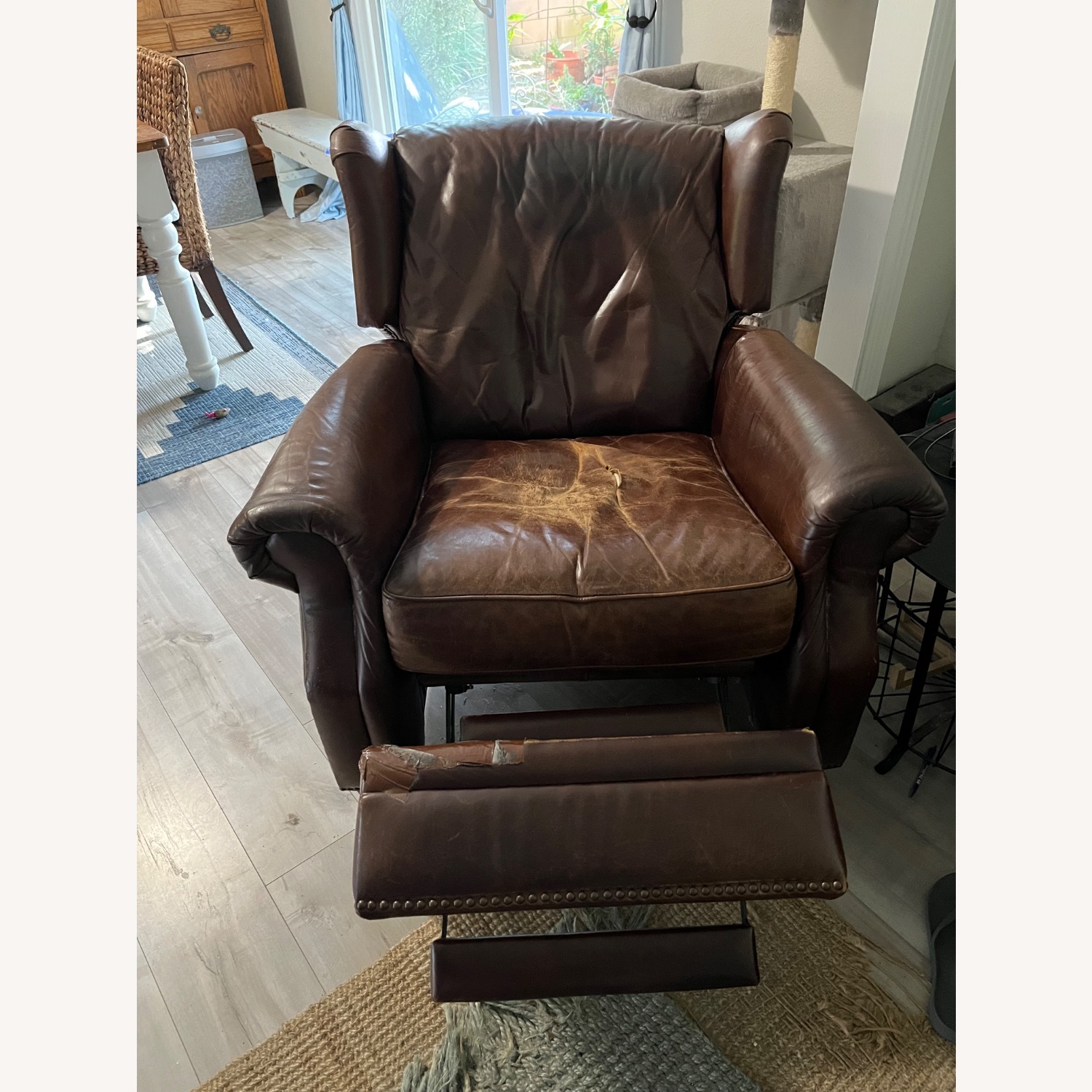 Pottery Barn Percy Leather Recliner - image-3