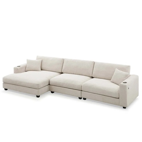 Used Corduroy Sectional for sale on AptDeco