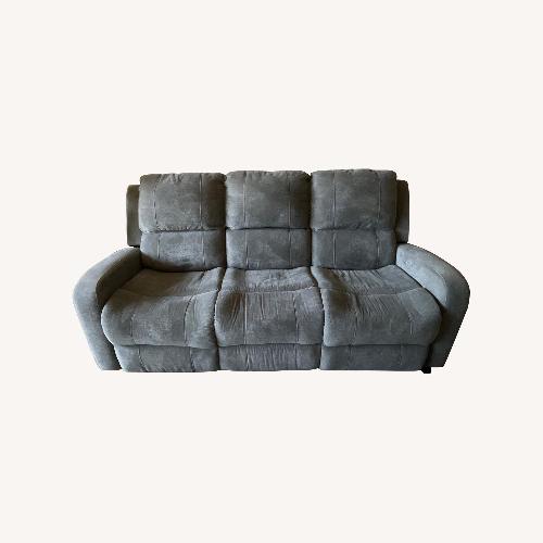 Used Anton Grey Manual Reclining Sofa for sale on AptDeco