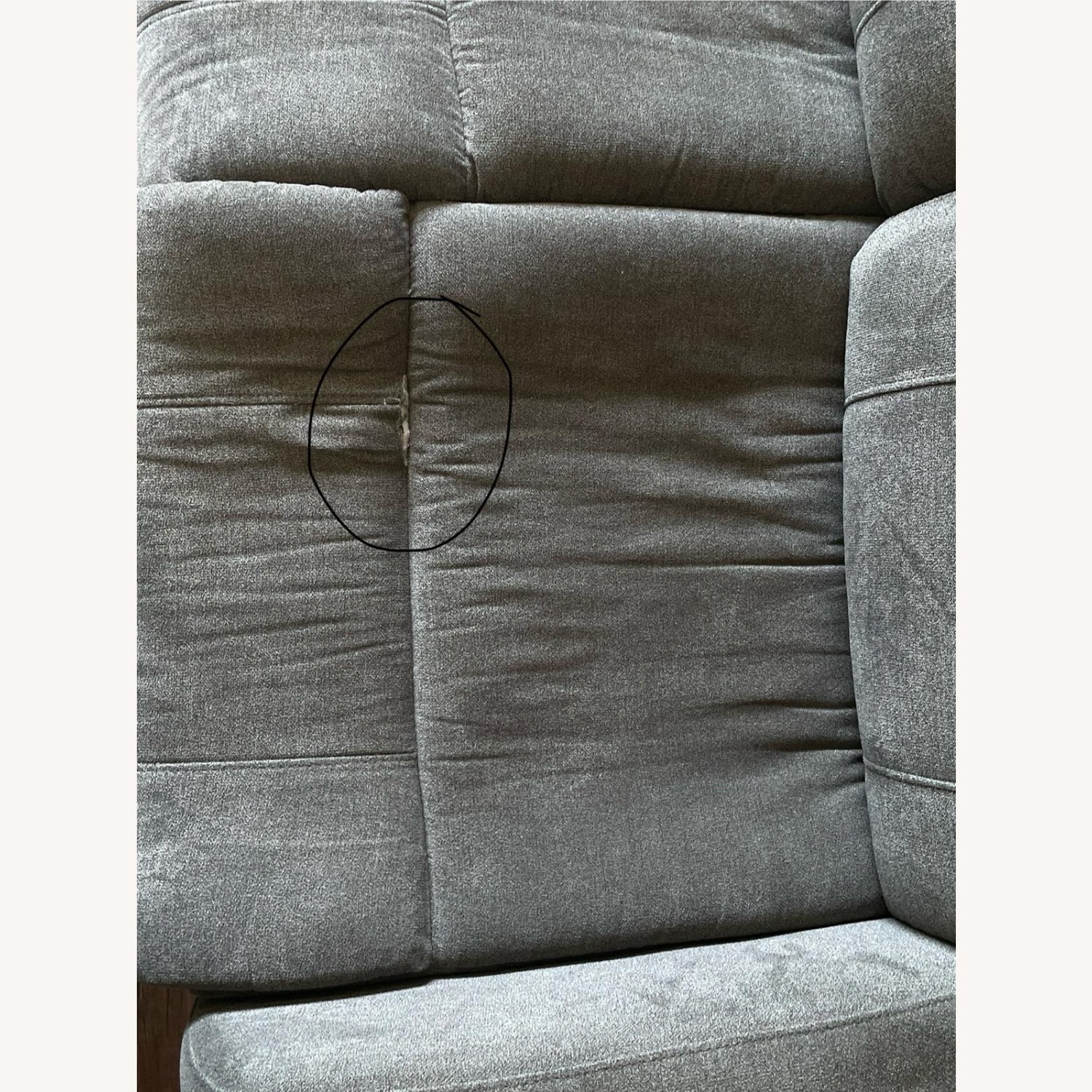 Anton Grey Manual Reclining Sofa - image-2