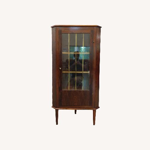 Used Vintage Danish Modern Rosewood Corner Cabinet for sale on AptDeco