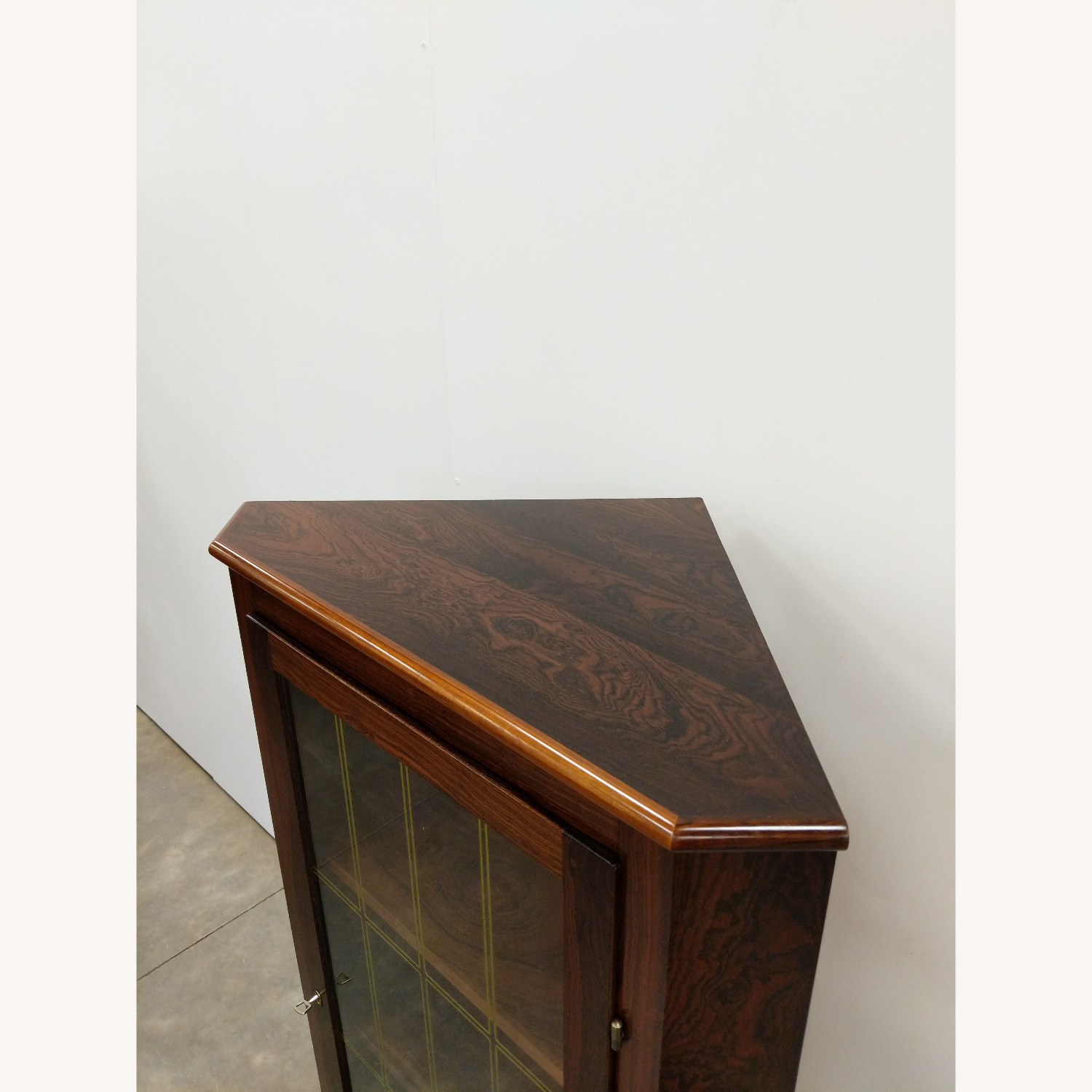 Vintage Danish Modern Rosewood Corner Cabinet - image-4