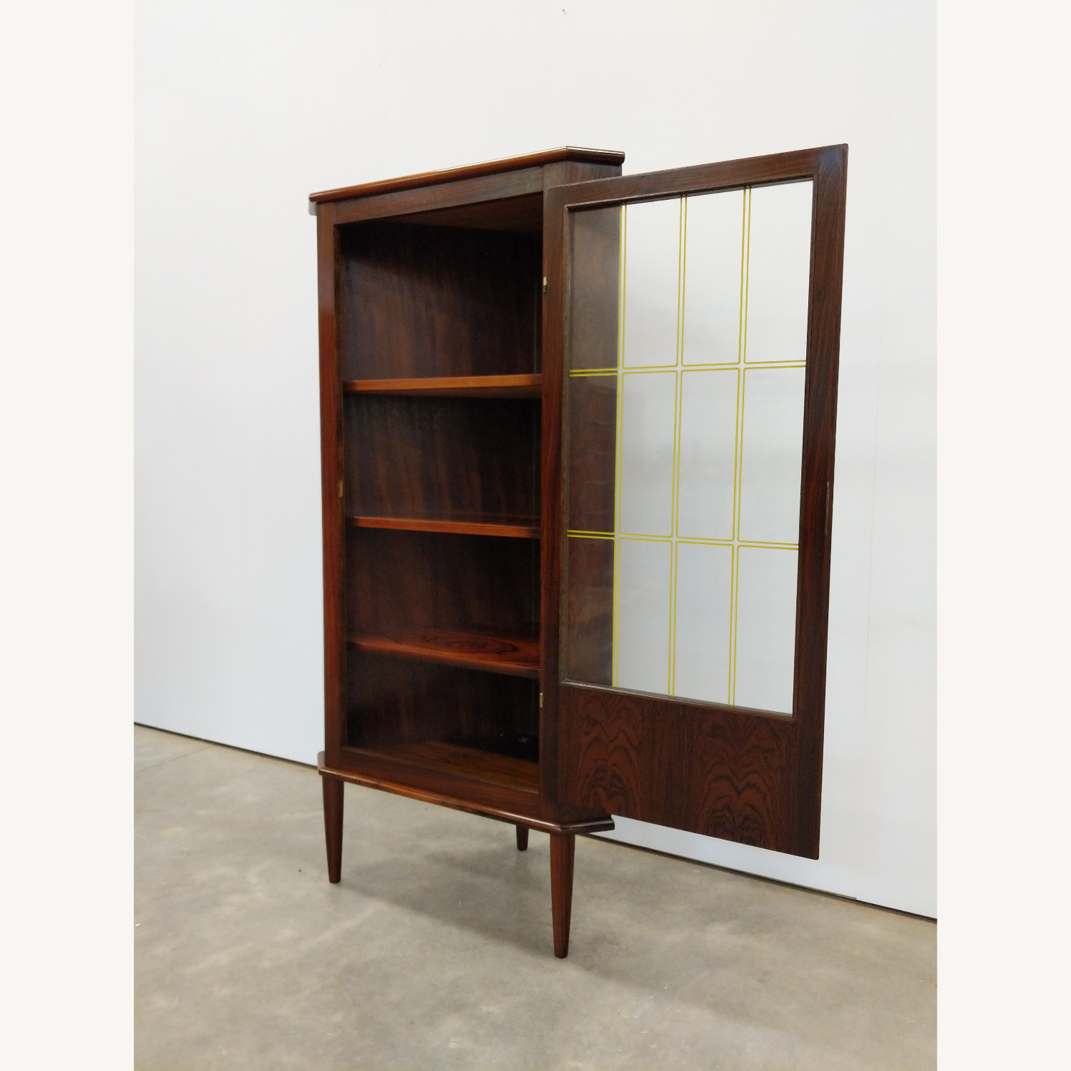 Vintage Danish Modern Rosewood Corner Cabinet - image-3