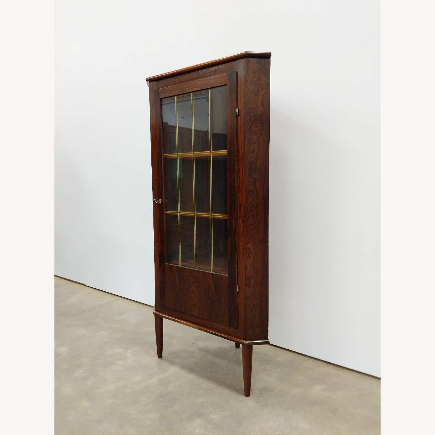 Vintage Danish Modern Rosewood Corner Cabinet - image-2