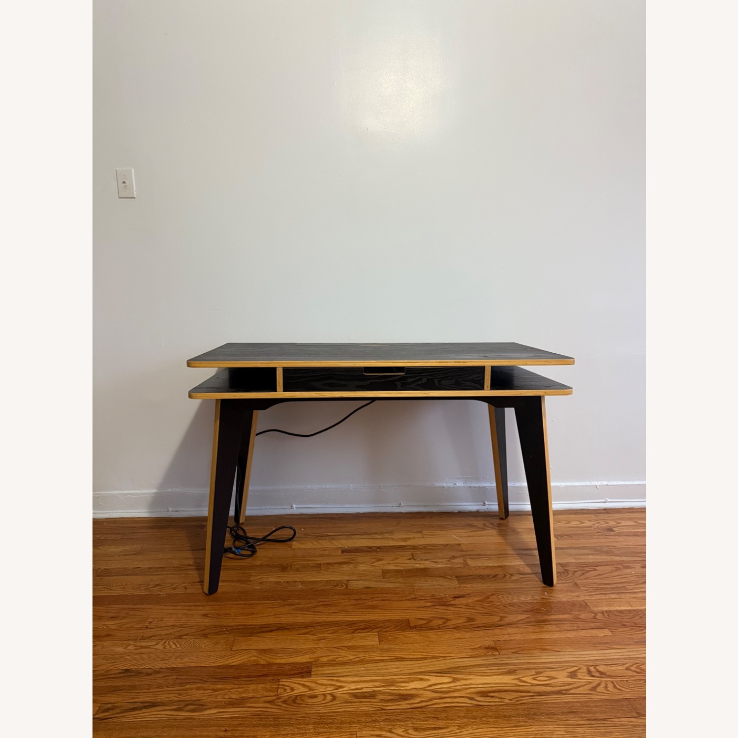 Crate & Barrel Anvers Desk with Plug and USB - image-1