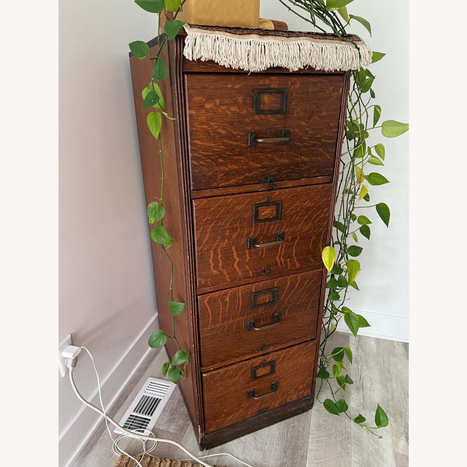 Custom Desk Walnut Bronze Steel 8 ft - image-26