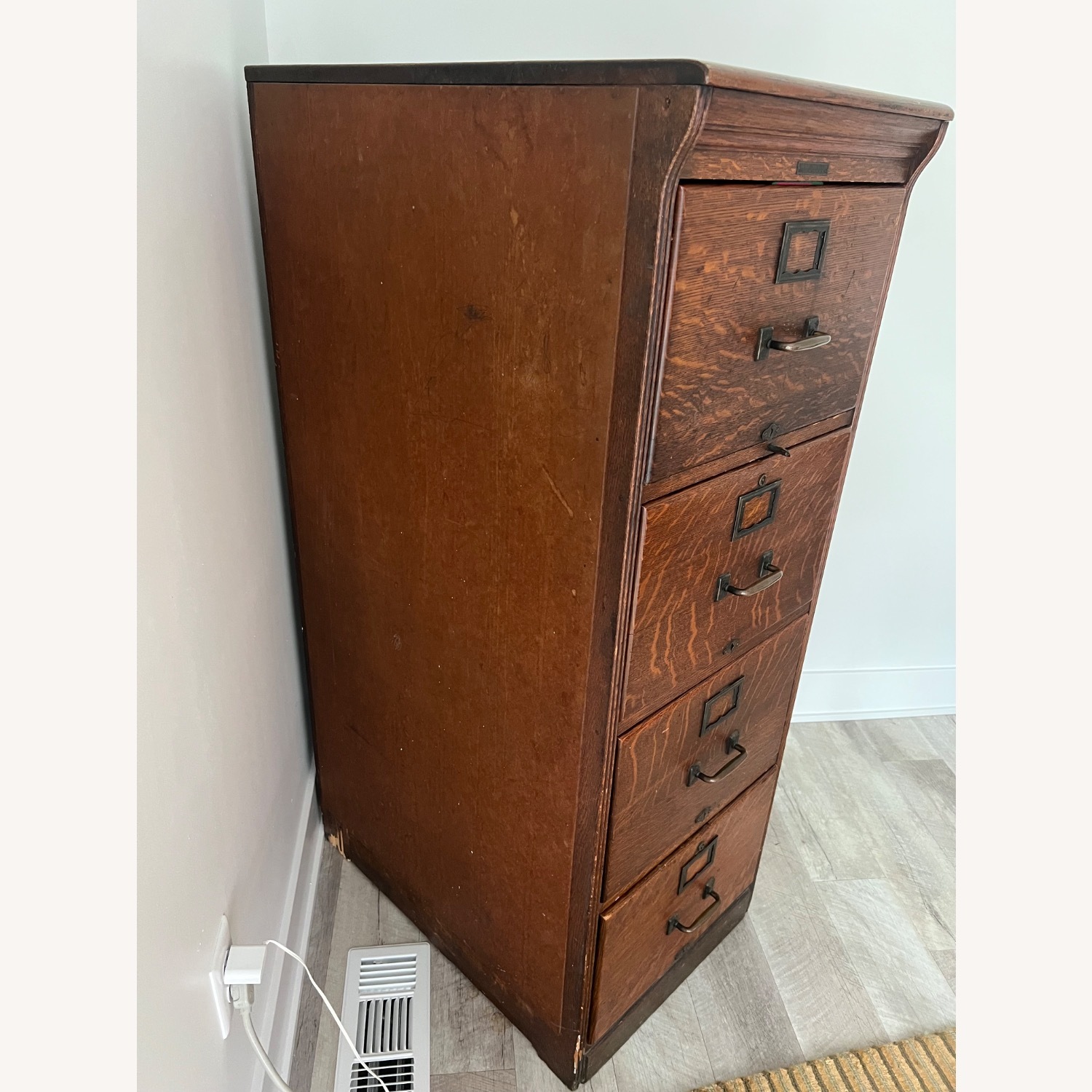 Custom Desk Walnut Bronze Steel 8 ft - image-27
