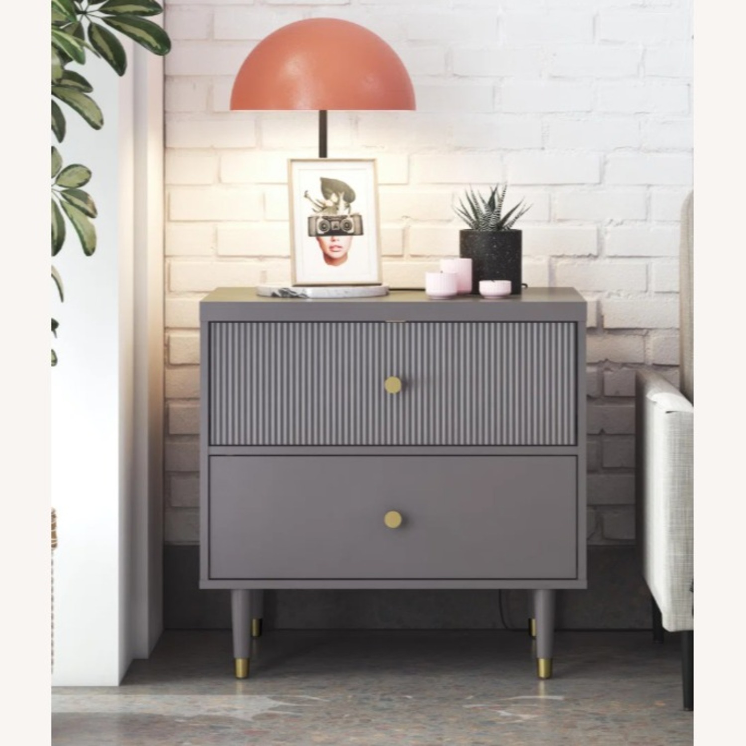 Elizabeth 2-Drawer Nightstand - image-1