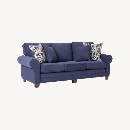 Used Gracie 80" Navy Sofa for sale on AptDeco