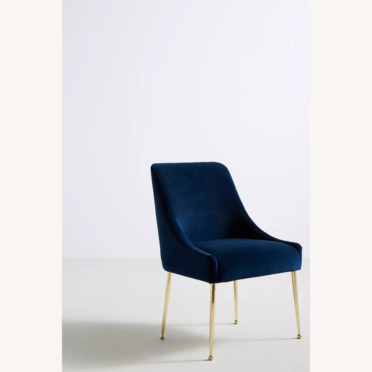 Anthropologie Elowen Chair in Navy Velvet 2 - image-8