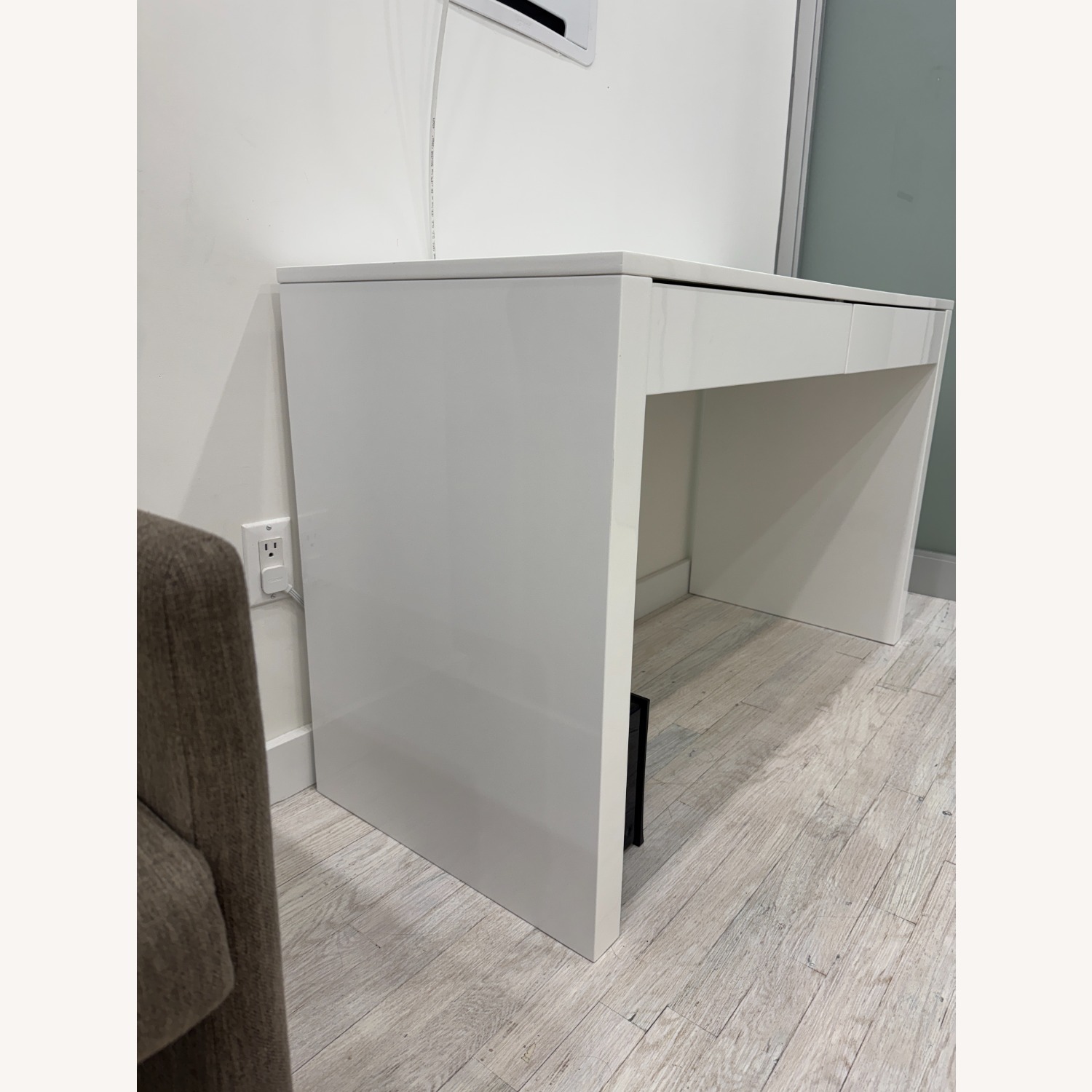 CB2 Runway 48" White Desk - image-3