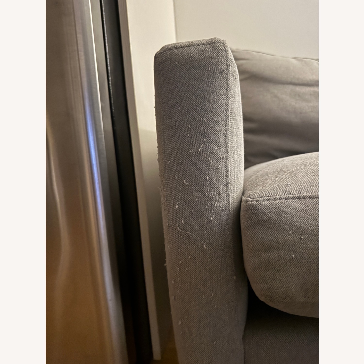 Room & Board Jasper Light Gray Sofa with Left Armchair - image-8