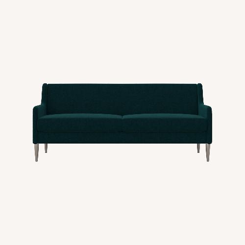 Used Overstock Teal 3-seater Sofa for sale on AptDeco