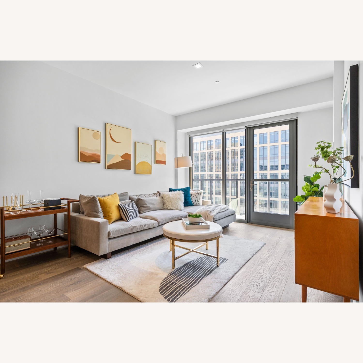 West Elm Harmony Sectional Sofa Gray - image-2