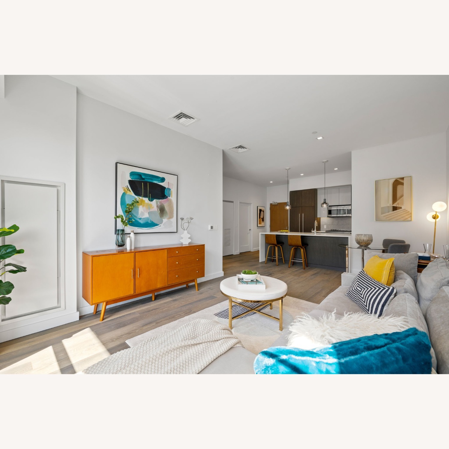 West Elm Harmony Sectional Sofa Gray - image-4