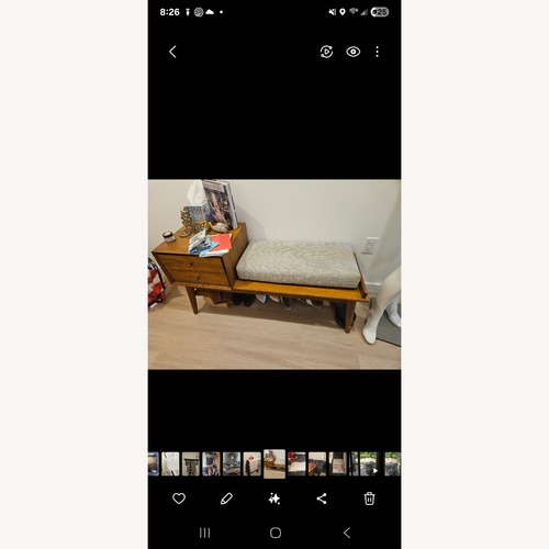Used  West Elm Entryway Bench Acorn for sale on AptDeco