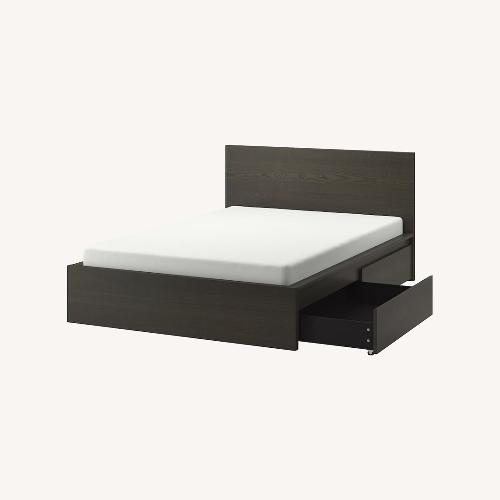 Used IKEA Malm Black Queen Bed for sale on AptDeco