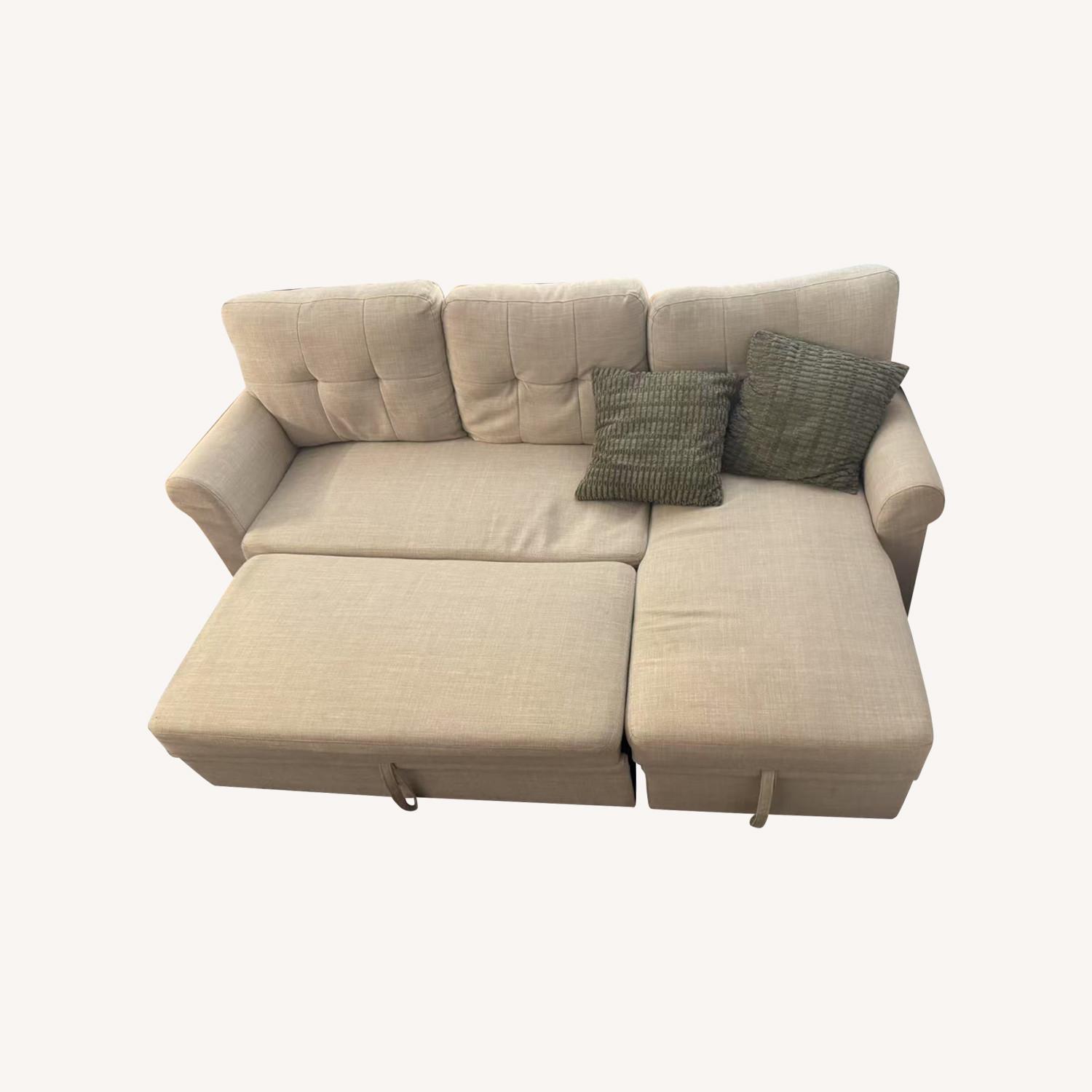 Wayfair Beige Sleeper Sofa - image-0