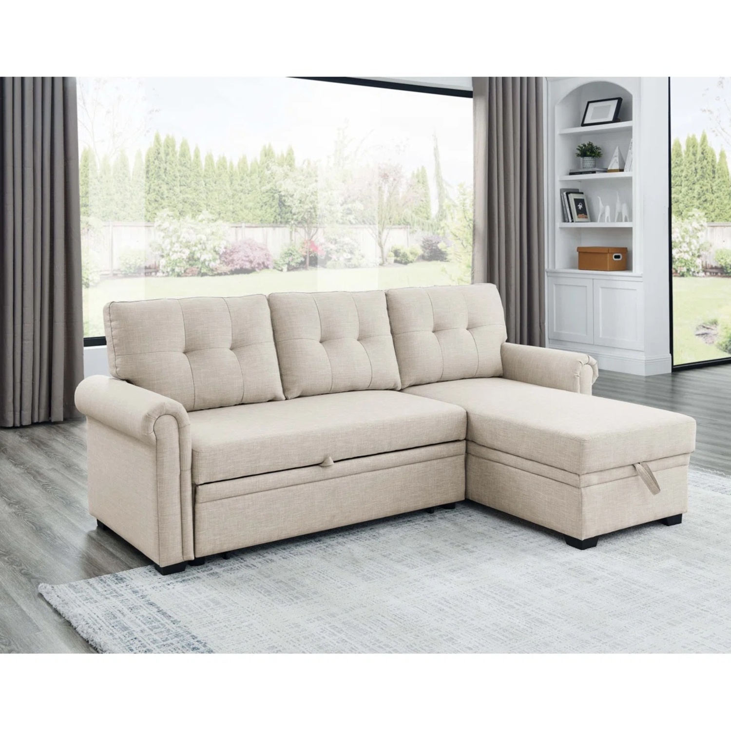 Wayfair Beige Sleeper Sofa - image-4