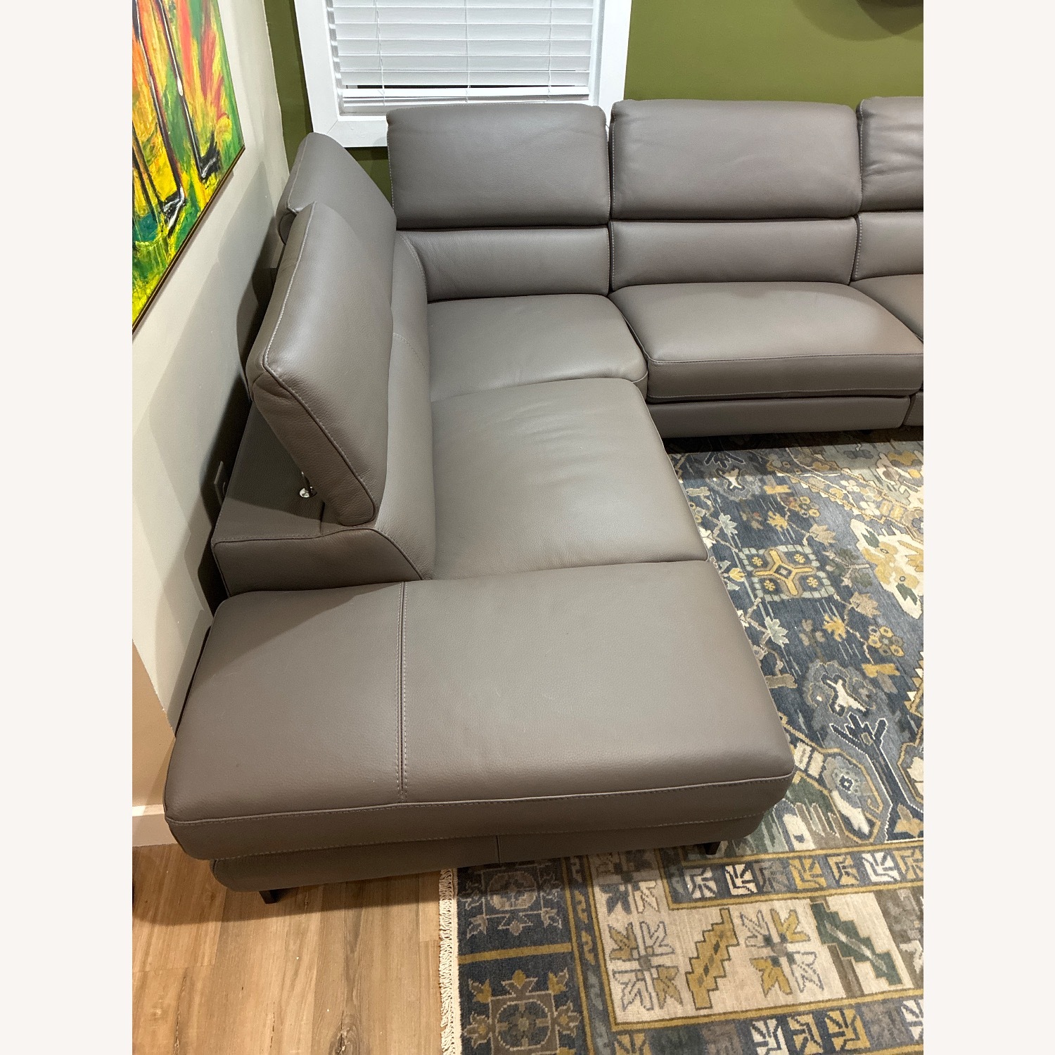 Room & Board Elio Powered Leather Sectional - image-5