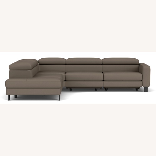 Used Room & Board Elio Powered Leather Sectional  for sale on AptDeco