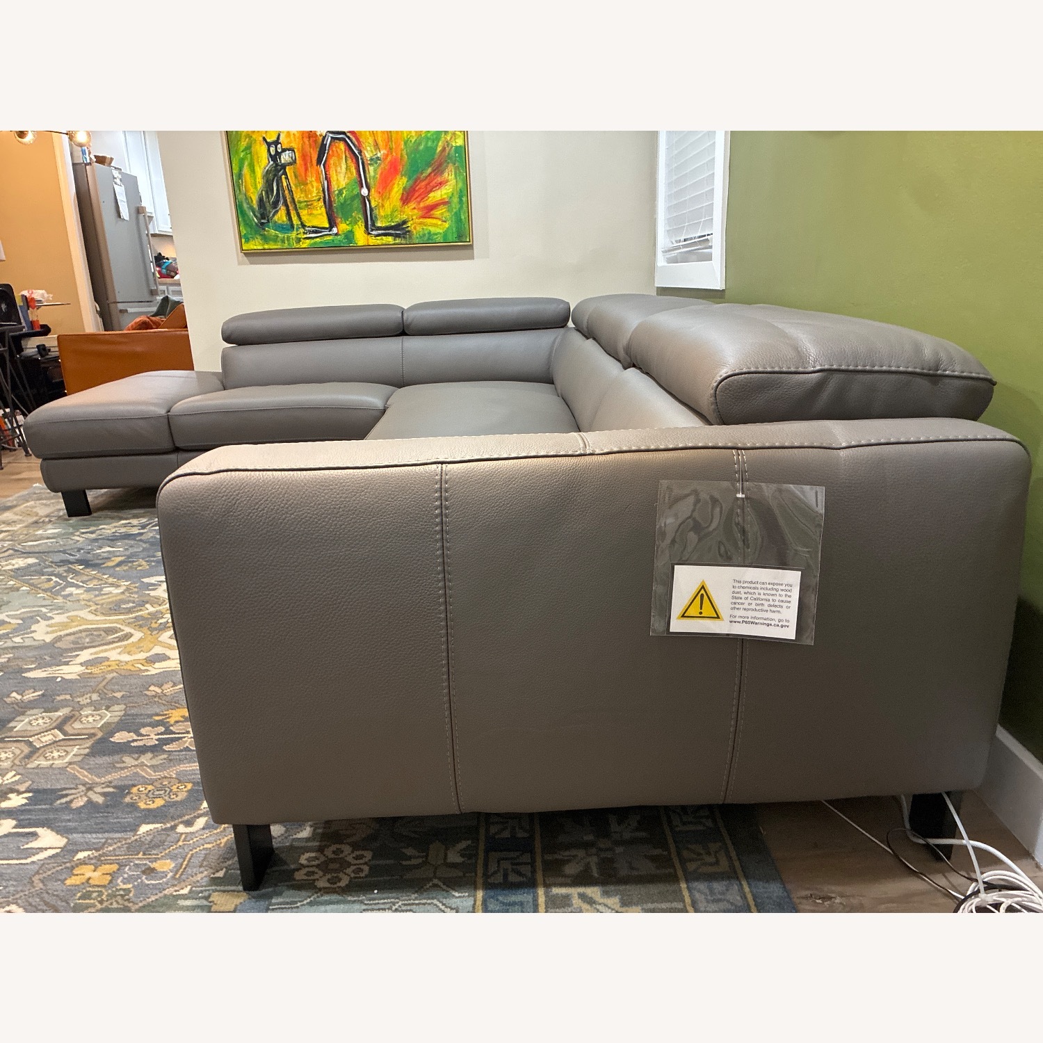 Room & Board Elio Powered Leather Sectional - image-2