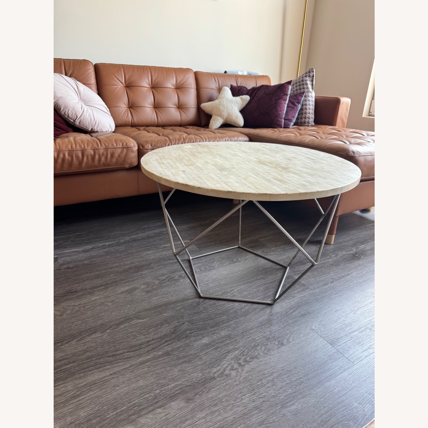 West Elm Round Origami Coffee Table - image-3