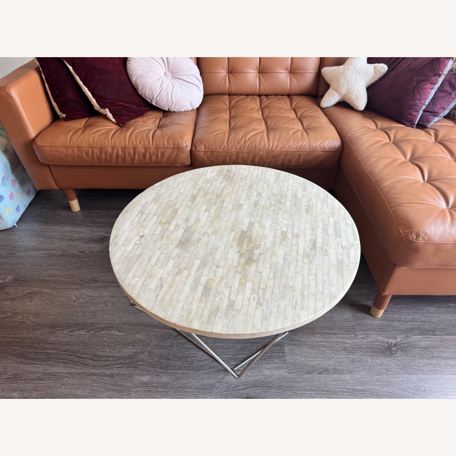 West Elm Round Origami Coffee Table - image-4