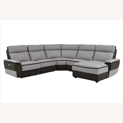 Used Homelegance 6-Pc Double Power Reclining Sectional  for sale on AptDeco