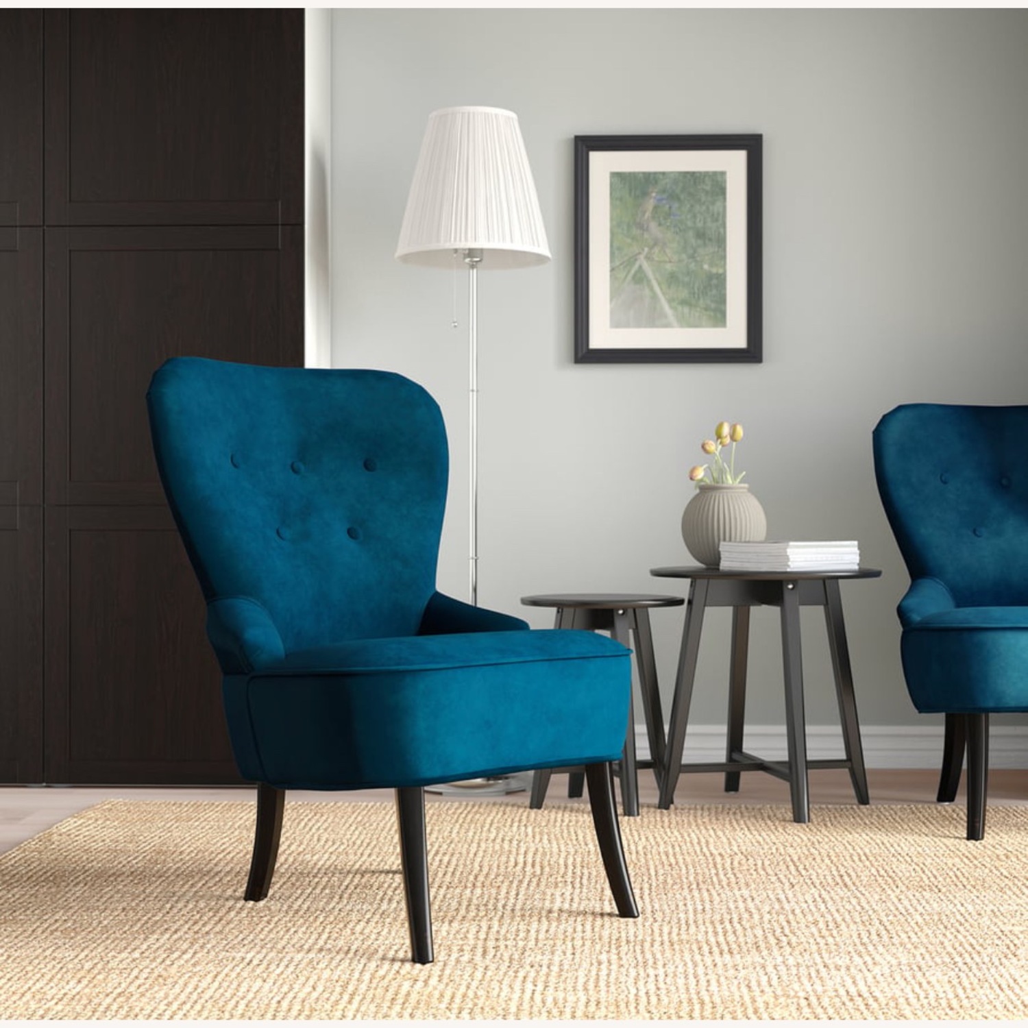 IKEA Remsta Armchair Dark Blue - AptDeco