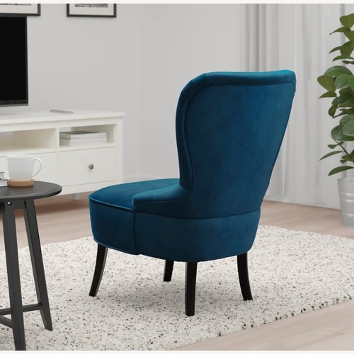 Used IKEA Remsta Armchair Dark Blue for sale on AptDeco