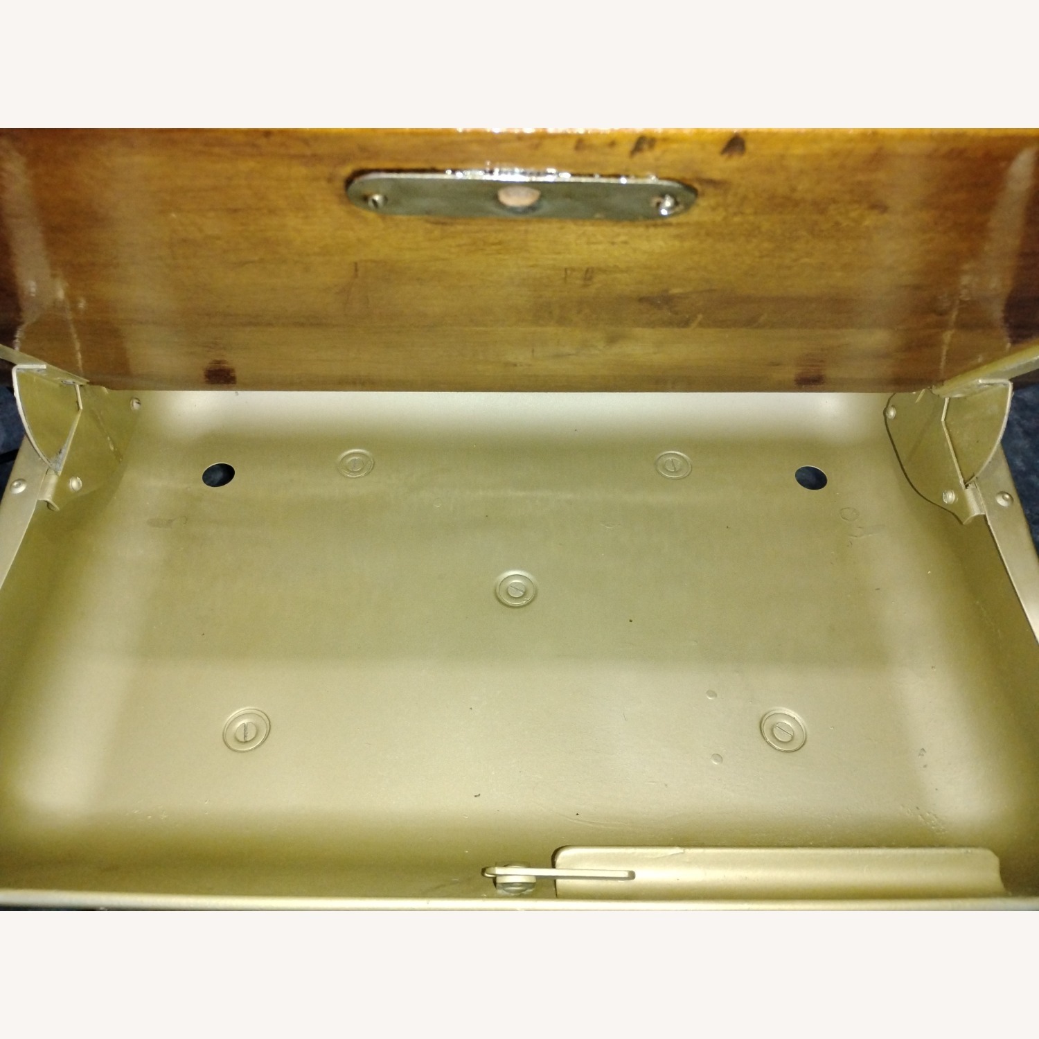 Mid-Century Cast Iron and Oak Swivel School Desks - image-11