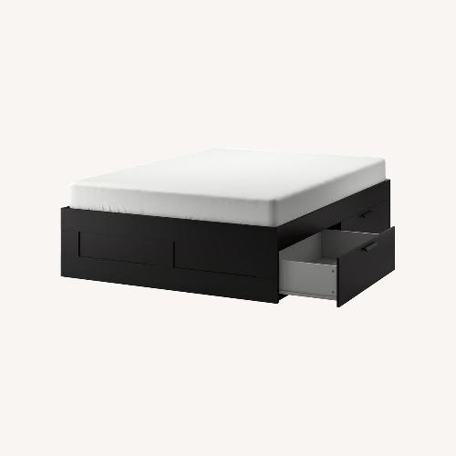 Used IKEA Brimnes Queen Bed Frame With Storage  for sale on AptDeco