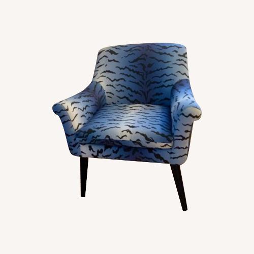 Used Inside Linen Club Chairs - Pair for sale on AptDeco