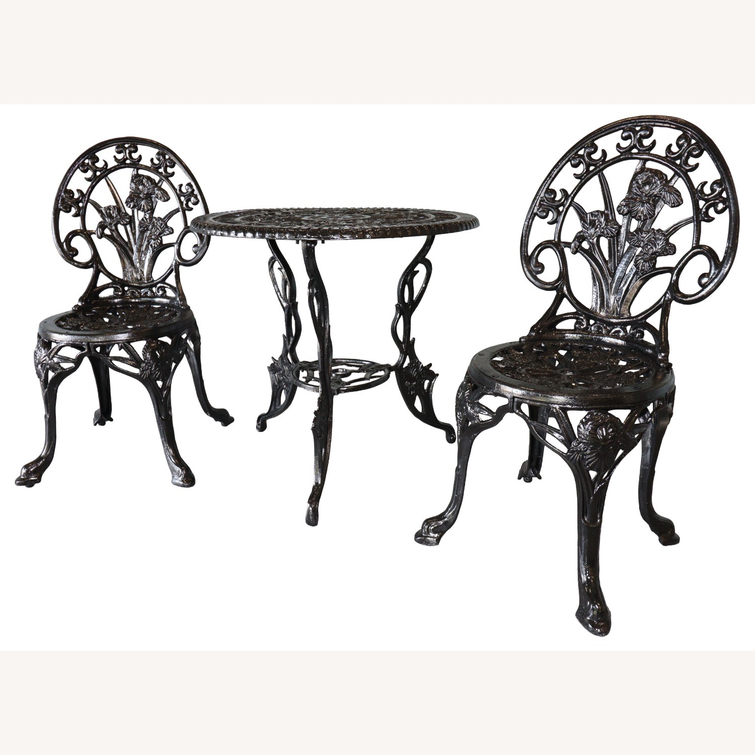 Victorian Revival Iris themed Bistro Set - image-10