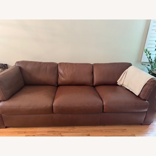 Used Italian Leather Couch for sale on AptDeco