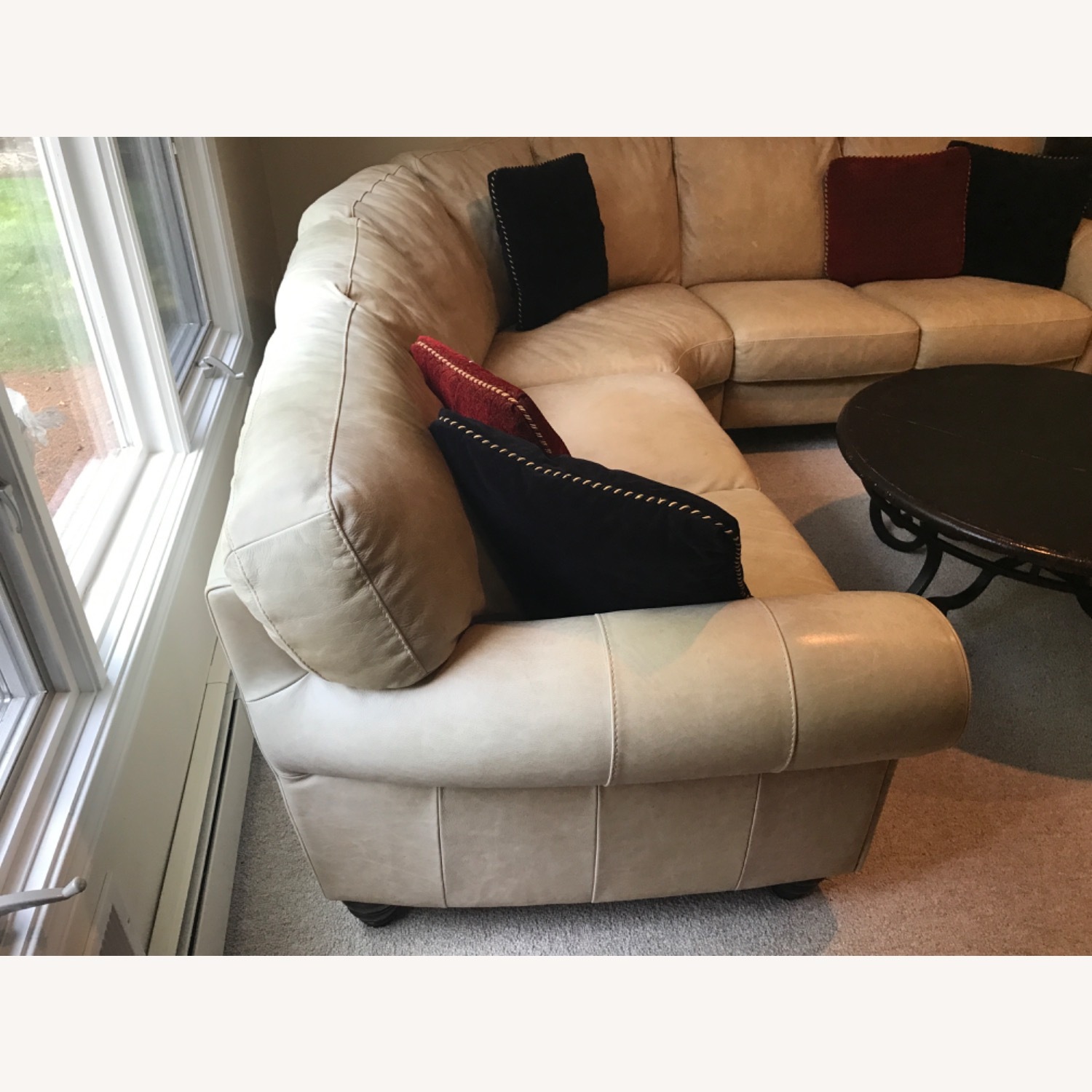 Couch 3 Piece Leather Sectional - image-3